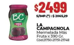 La Campagnola - Mermelada Más Fruta x 390 Gr.
