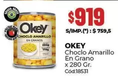 Okey - Choclo Amarillo En Grano