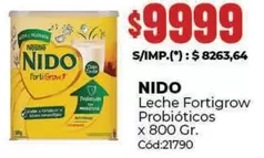 Nido - Leche Fortigrow Probióticos