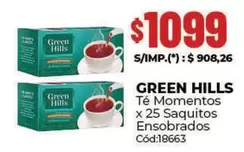 Green Hills - Té Momentos x 25 Saquitos Ensobrados Cód:18663