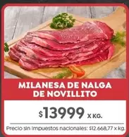 X$ - MILANESA DE NALGA DE NOVILLITO