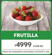 X$ - FRUTILLA