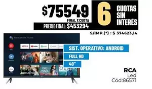 RCA - Led Cód:86571