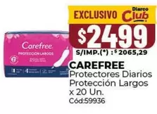 Carefree - Protectores Diarios Protección Largos