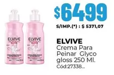 Elvive - Crema Para Peinar Glyco gloss 250 MI.