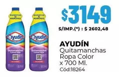 X$ - Quitamanchas Ropa Color