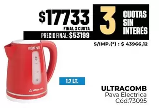 Ultracomb - Pava Electrica Cód:73095