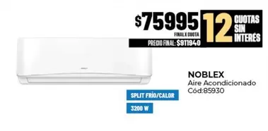 Noblex - Aire Acondicionado Cod:85930