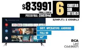 RCA - Led Cód:86571