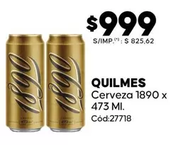 Quilmes - Cerveza 1890 x 473 ΜΙ.