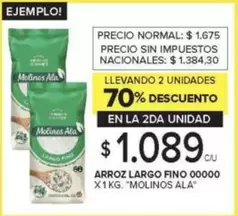 Molinos Ala - ARROZ LARGO FINO 00000
