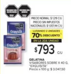 Exquisita - GELATINA