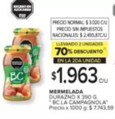 BC - MERMELADA DURAZNO