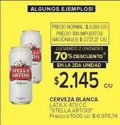 Stella Artois - CERVEZA BLANCA