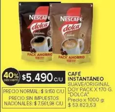 Nescafé - CAFÉ INSTANTANEO