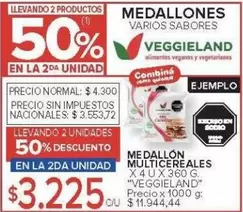 Veggieland - MEDALLÓN MULTICEREALES