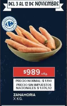 X$ - ZANAHORIA