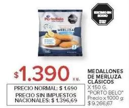 Porto Belo - MEDALLONES DE MERLUZA CLÁSICOS