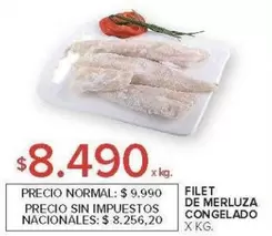 X$ - FILET DE MERLUZA CONGELADO