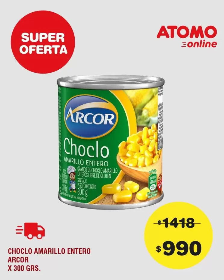 Arcor - Choclo Amarillo Entero