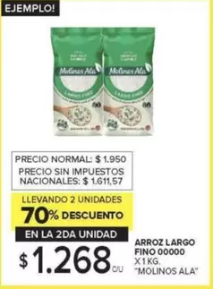 Molinos Ala - ARROZ LARGO FINO 00000