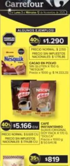 Nesquik - CACAO EN POLVO