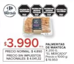 X$ - PALMERITAS DE MANTECA