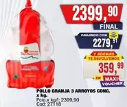 X$ - POLLO GRANJA 3 ARROYOS CONG.