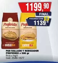 Preferido - PAN RALLADO Y REBOZADOR