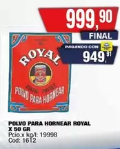 Royal - POLVO PARA HORNEAR