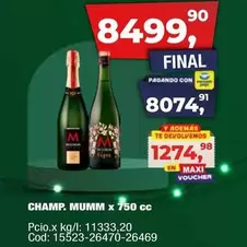Mumm - CHAMP. MUMM