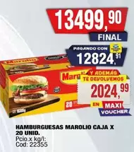 Marolio - HAMBURGUESAS CAJA X