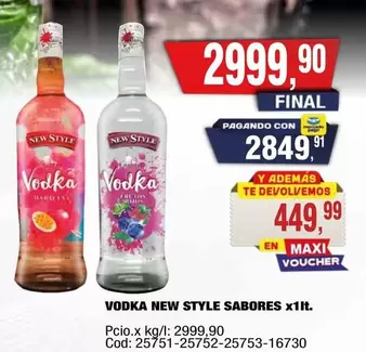 New Style - NEW STYLE SABORES x1lt.