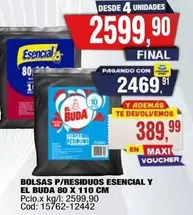 Esencial - P/RESIDUOS ESENCIAL Y EL BUDA 80 X 110 CM