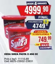 Suiza - PASTA X 450 CC