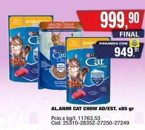 CAT - CHOW AD/EST. x85 gr