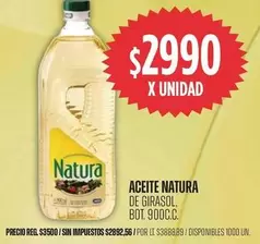 Natura - ACEITE NATURA DE GIRASOL