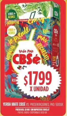 CBSE - YERBA MATE