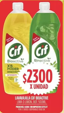 Cif - LAVAVAJILLA BIOACTIVE