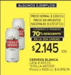 Stella Artois - CERVEZA BLANCA