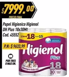 Higienol - Papel Higienico DH Plus