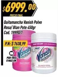 Vanish - Quitamancha Polvo