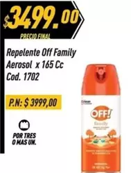 Off - Family Aerosol x 165 Cc
