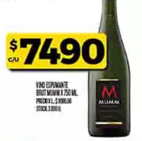 Mumm - VINO ESPUMANTE BRUT MUMM X 750 ML