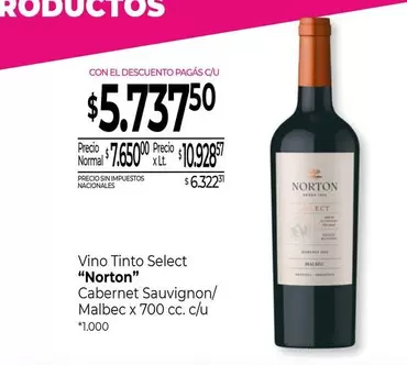 Norton - Vino Tinto Select