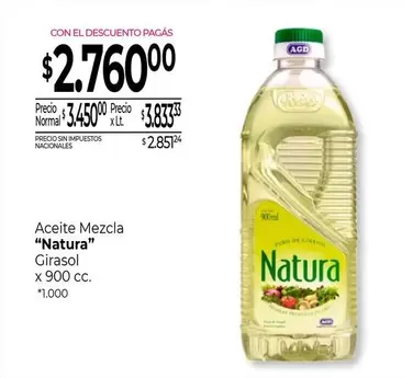 Natura - Aceite Mezcla Girasol