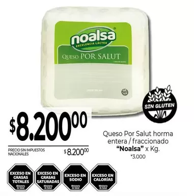 X$ - QUESO POR SALUT