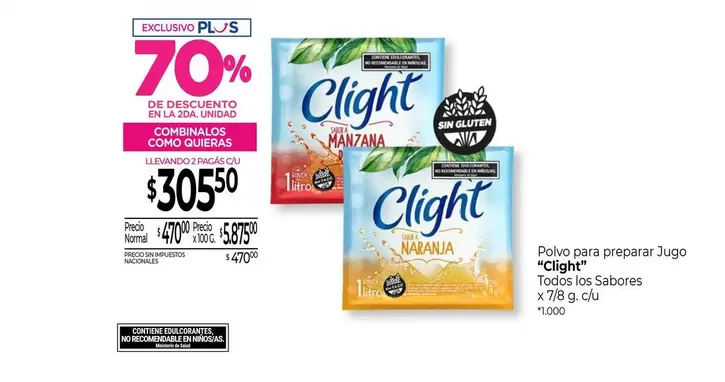 Clight - Polvo para preparar Jugo