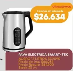Smart tek - PAVA ELÉCTRICA SD2090