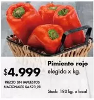 Rojo - Pimiento rojo